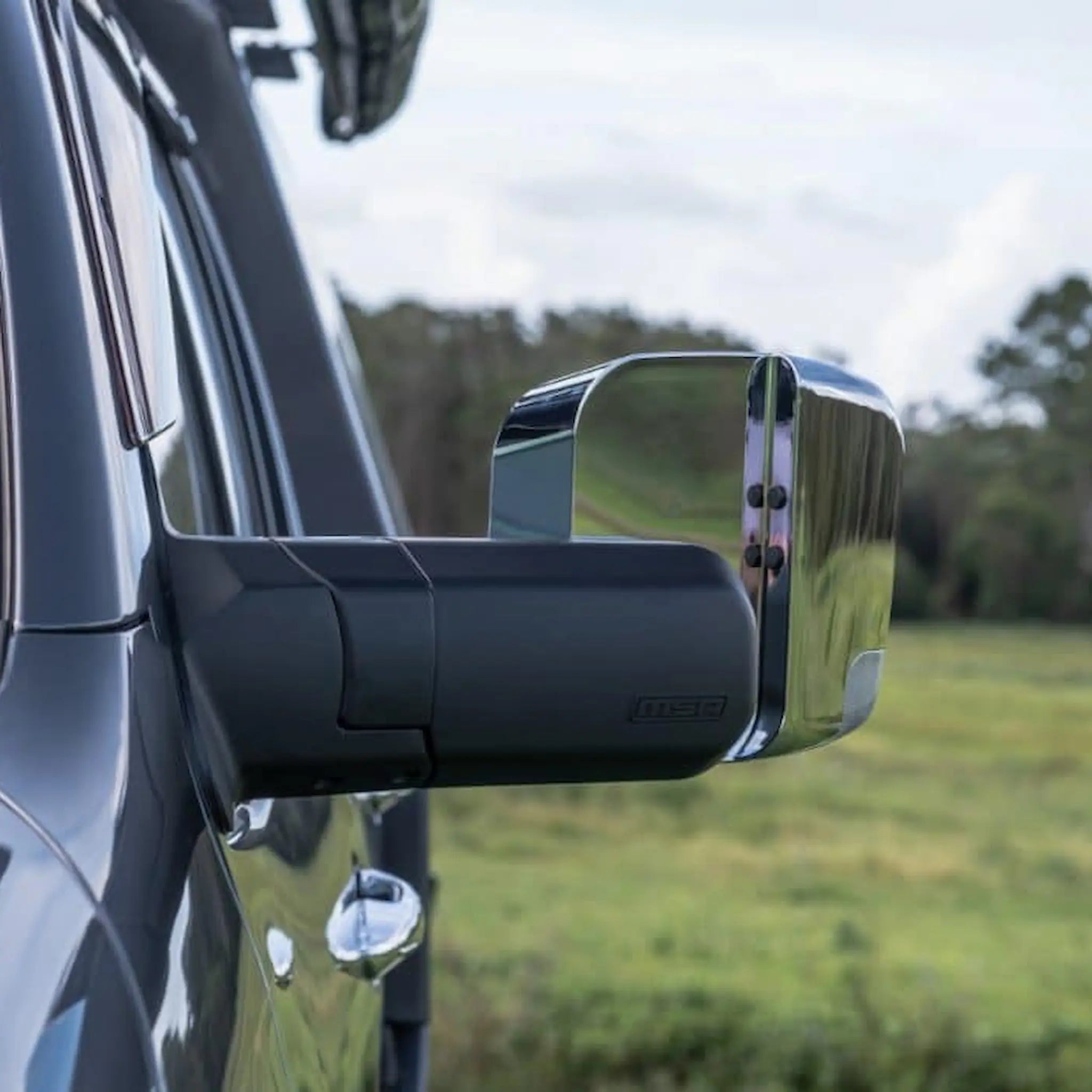 Chrome MSA Tow Mirror with Indicator Position 3