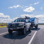 MSA 4x4 Tow Mirrors Fully extended on road